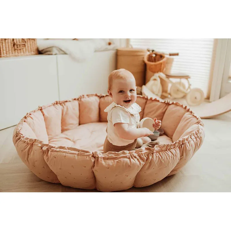Sac à jouets/Tapis/Parc d'éveil 3en1 Bloom Fleuri - ø130cm-12