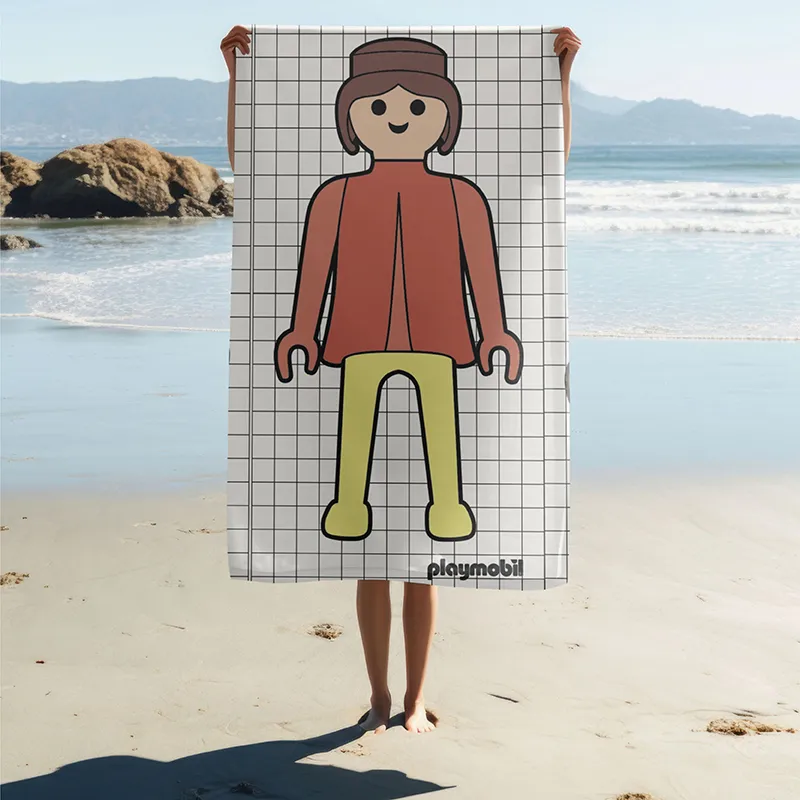 Serviette de plage Playmobil Fille - 75x140cm-1