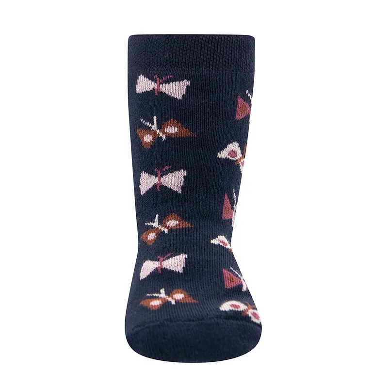 Chaussettes antidér. Papillon - Marine-1