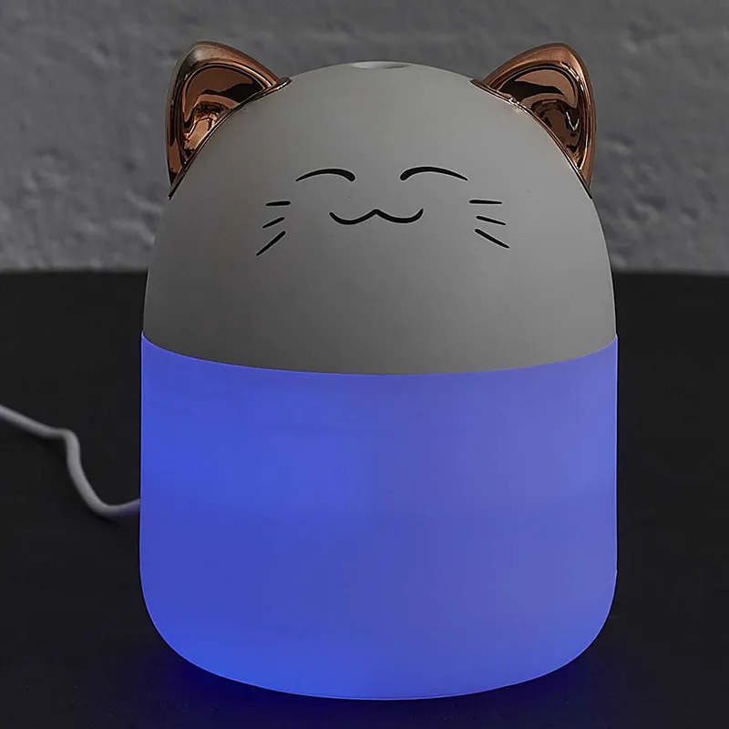 Diffuseur d'huile essentielle Chat led - 8x10,8cm-8
