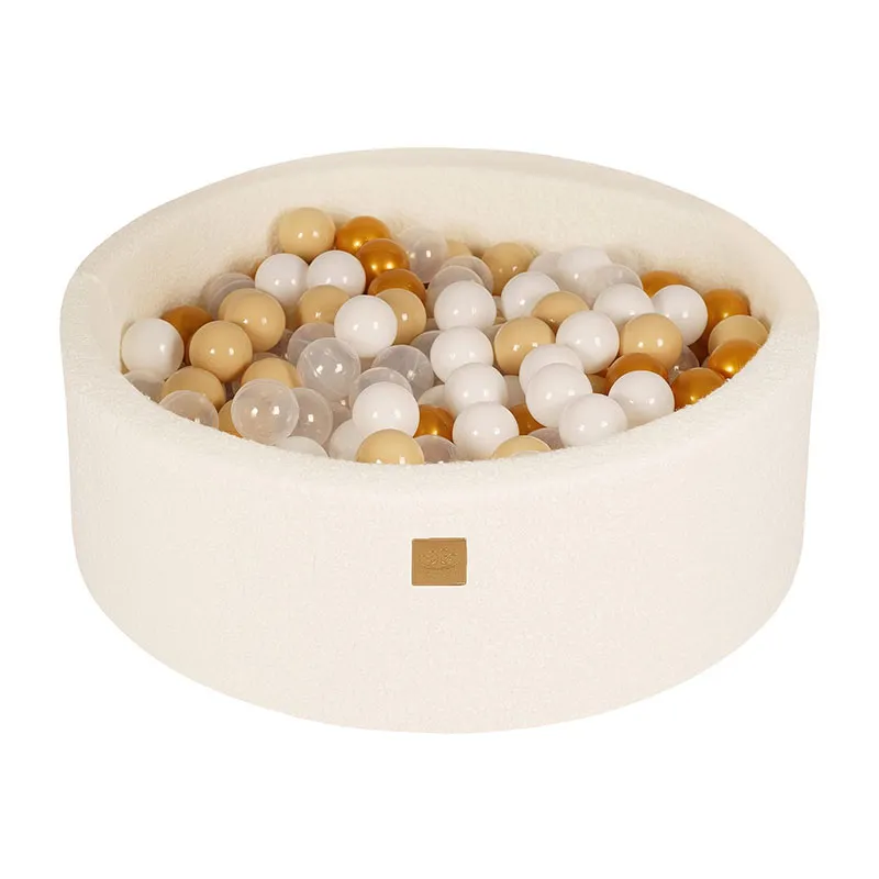Piscine à balles Doré 200pcs - 90x30cm-0