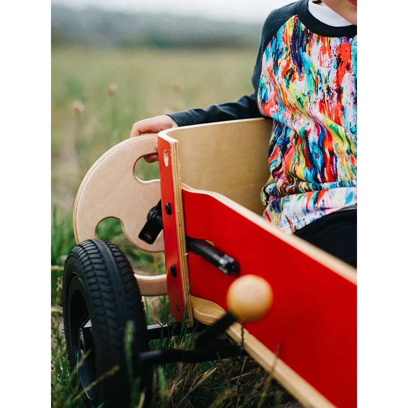 Chariot 3en1 Wagon Rouge - 12m+-6
