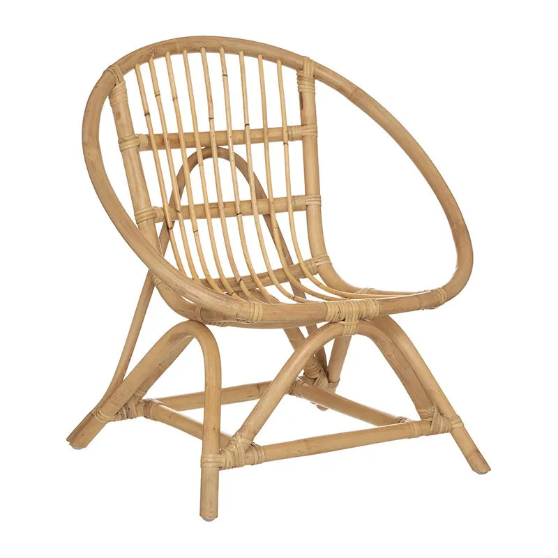 Fauteuil Rotin Léo - 54x42x58cm-0