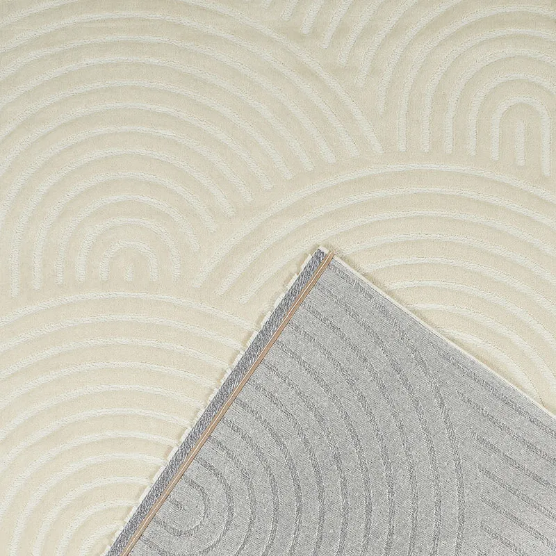 Tapis Bianca circle - Crème-1