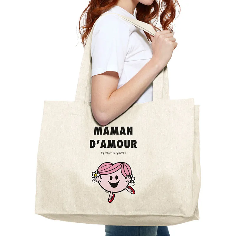 Grand cabas Maman d'amour - Naturel-0