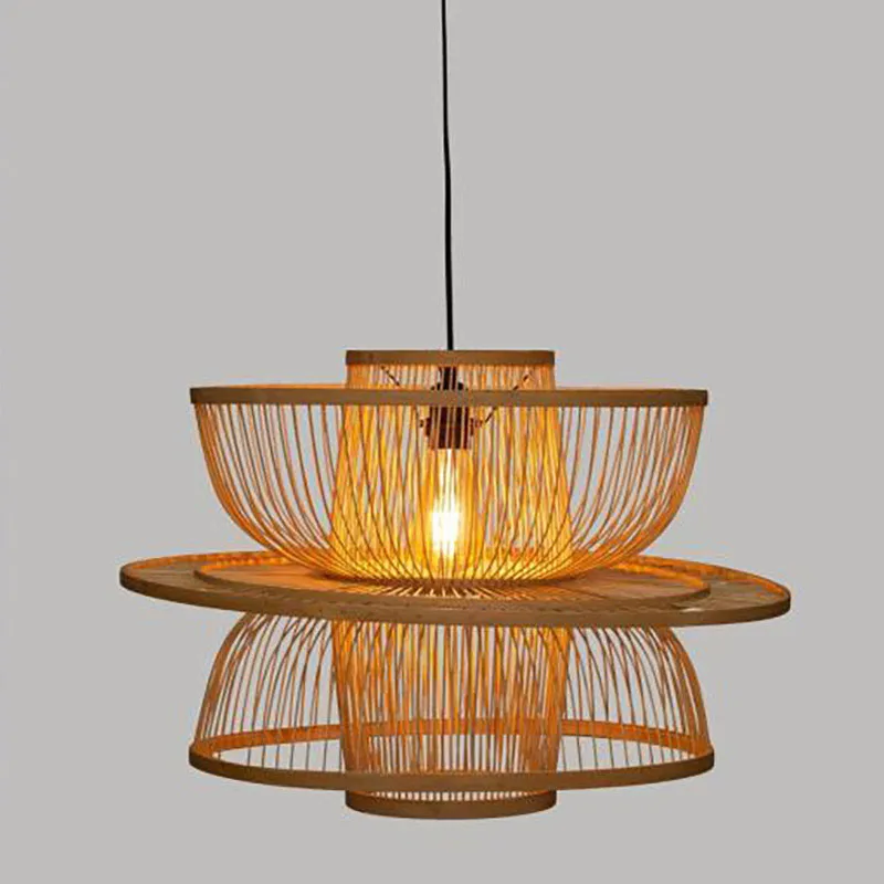 Suspension bambou Ava Noir - Ø58x45cm-1