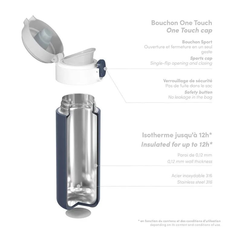 Bouteille isotherme MB Pop Infinity Bleu - 360ml-4