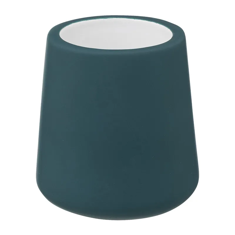 Brosse WC Colorama avec support Bleu pétrole - ø12x40cm-1