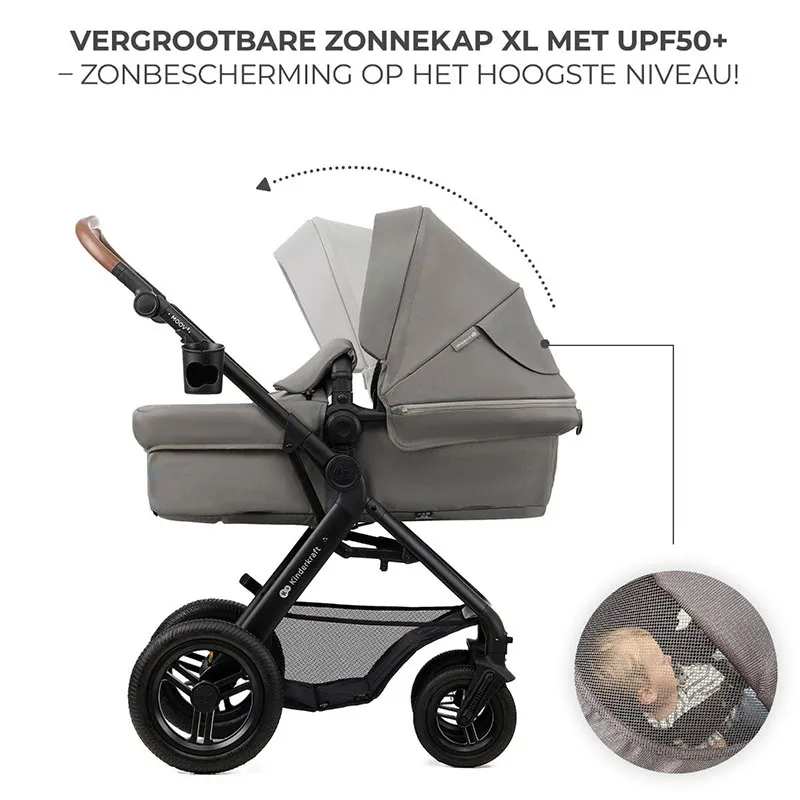 Poussette Moov 2 Air 3en1 Gris clair - 0m+-10