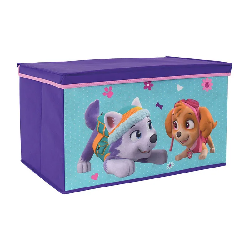 Coffre à jouets Pat'Patrouille Mauve - 55,5x34,5cm-0