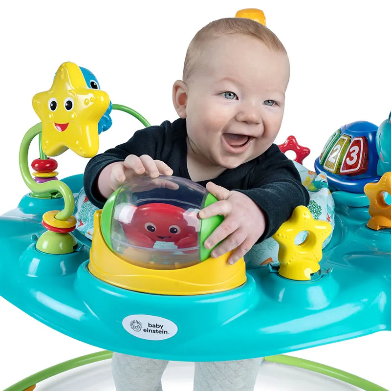 Sauteur 2en1 avec centre d'activités Ocean explorers - 6m+-5