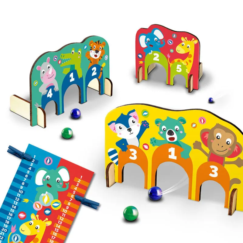 Jeu de billes Arceaux en bois 15pcs - 36m+-2