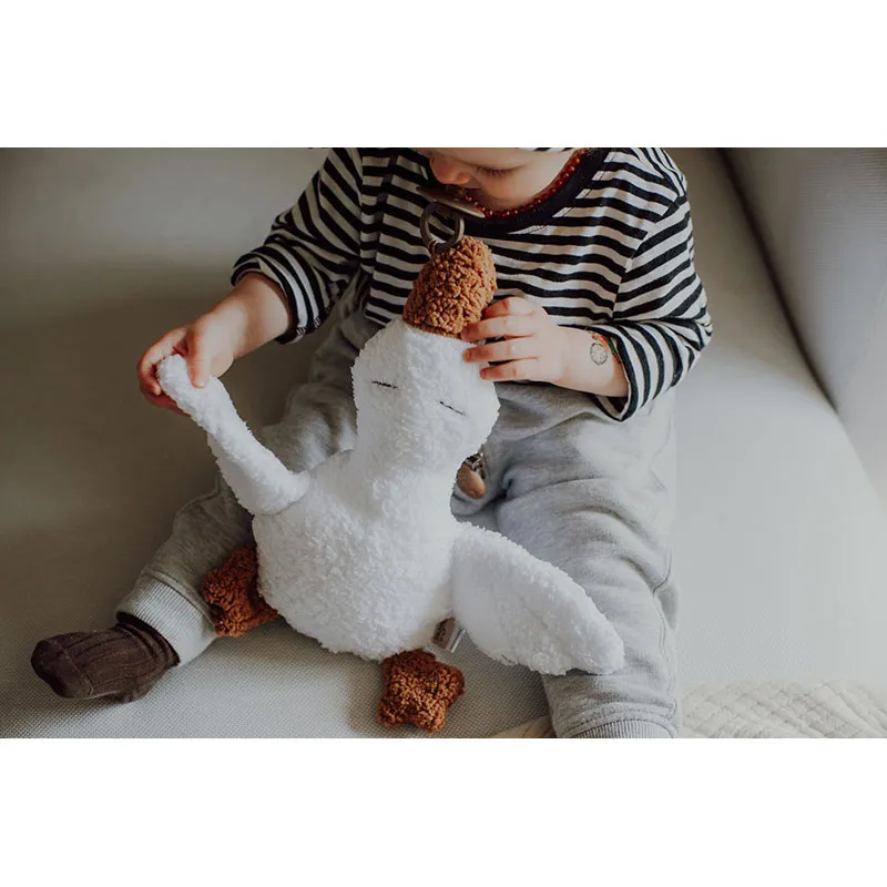Peluche Oie Naturel - 40x27x5cm-9