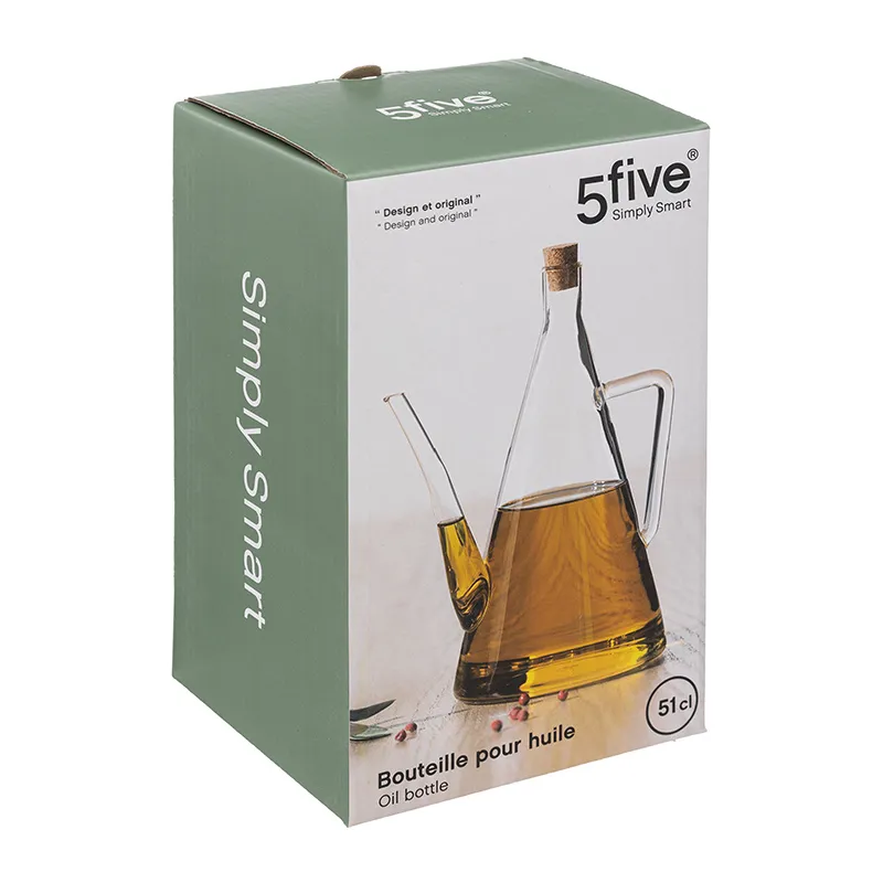 Bouteille huile vinaigre triangle  Verre 0,5L - ø15x19,5cm-1