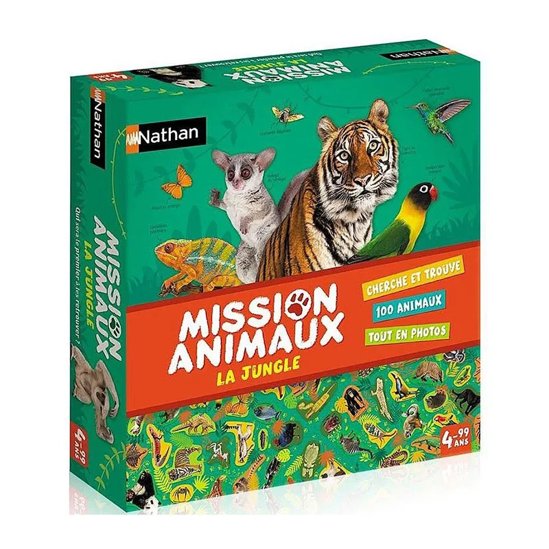 Jeu de société Mission animaux La jungle 105pcs - 4+-0