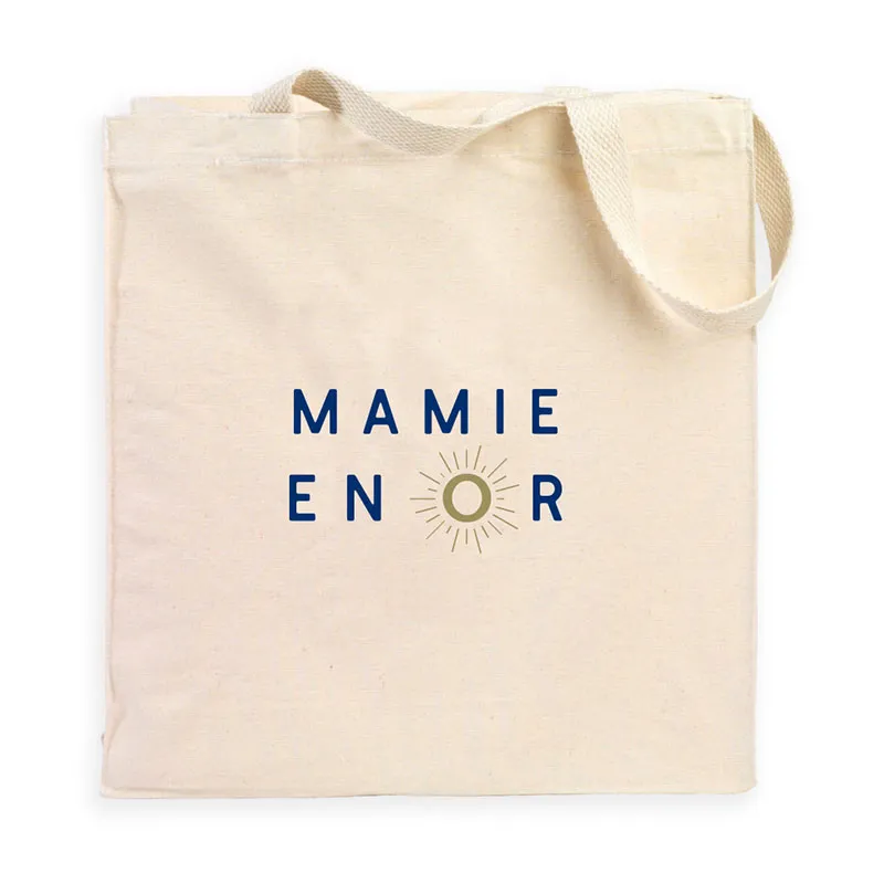 Tote bag Mamie en or 2 waf BIO - Naturel-0