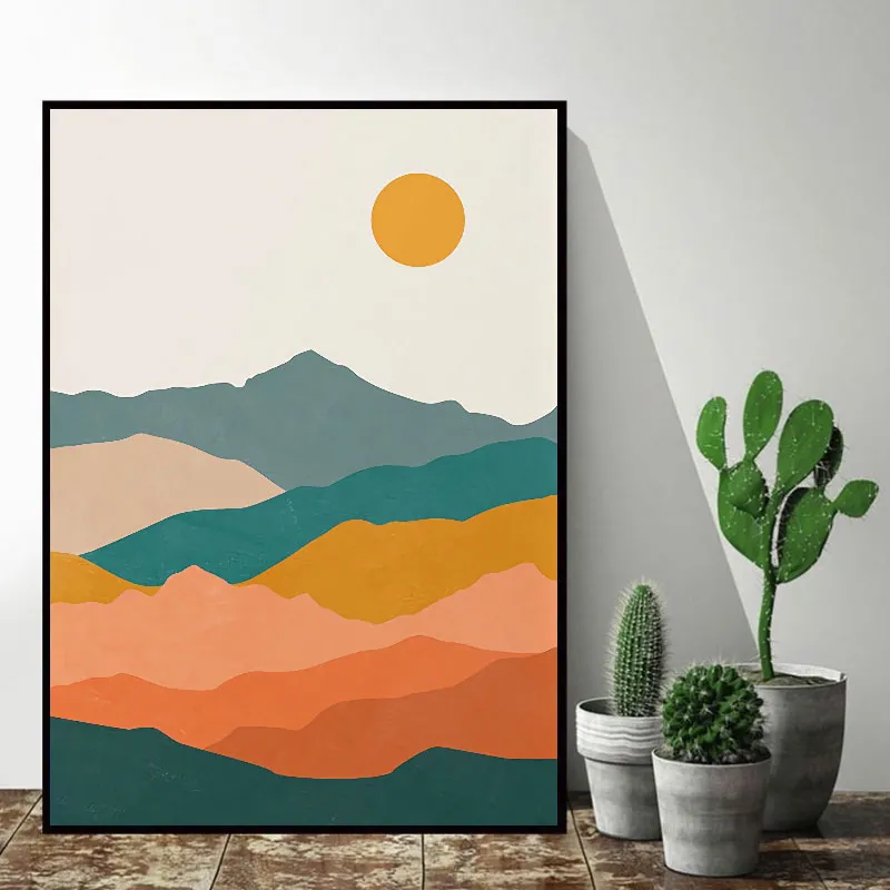 Toile Esprit Bohème Montagne - 30x40cm-0