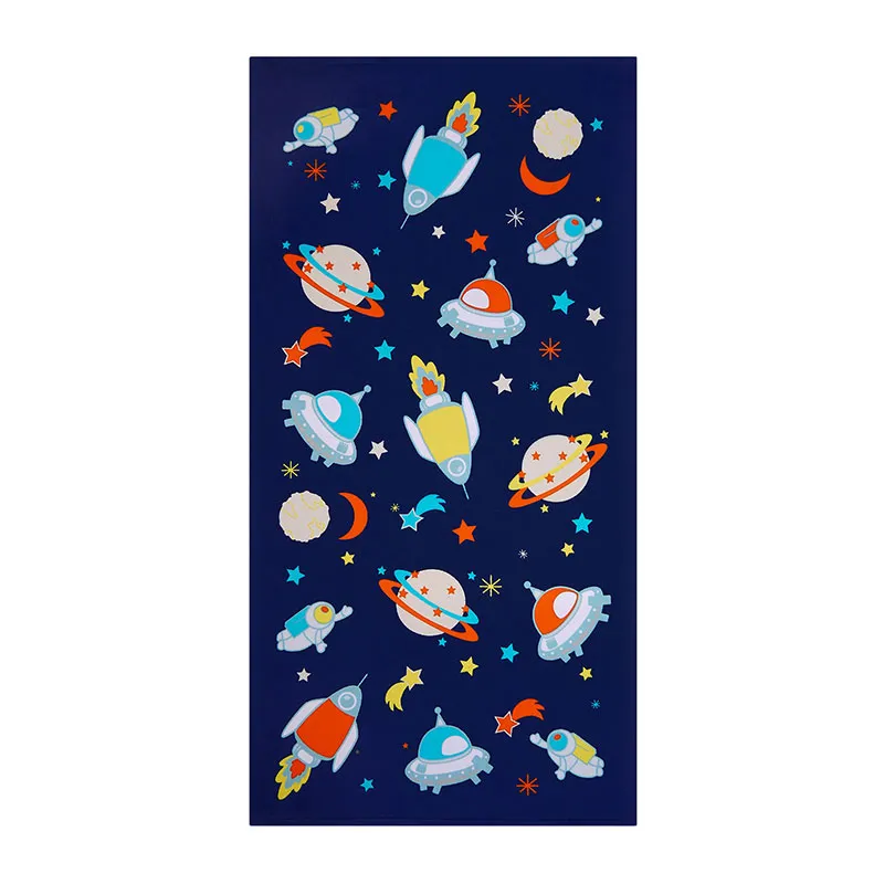 Serviette de plage enfant Galaxy Bleu - 70x140cm-0