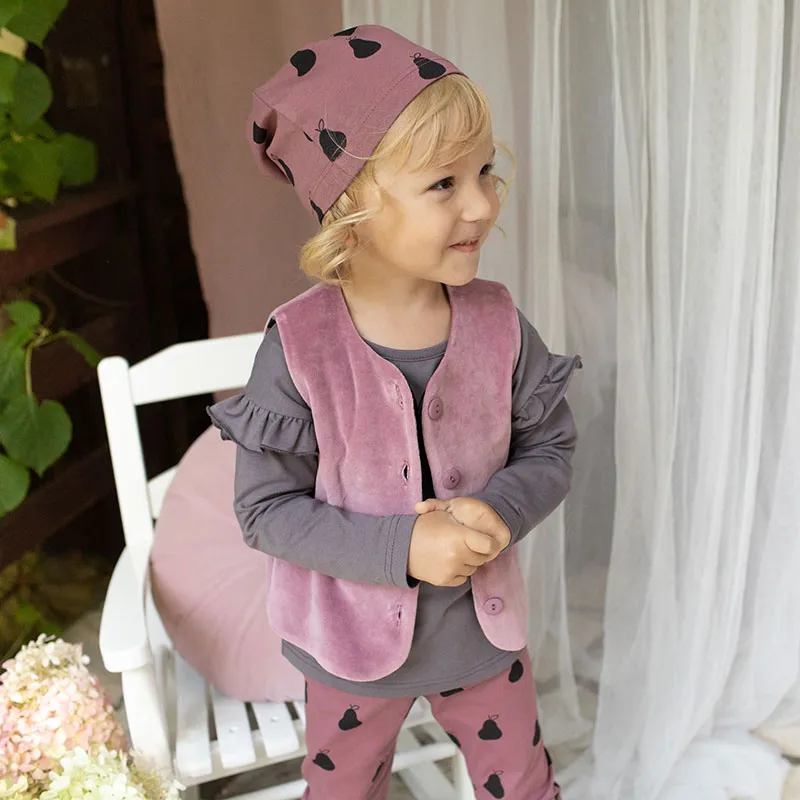 Gilet SM Chat - Violet-1