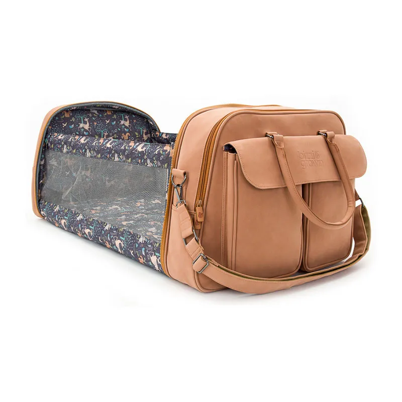 Couffin nomade/Sac à langer Porcini - 48x77cm-4