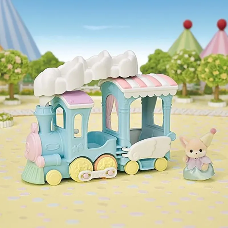 Petit train à vapeur & bébé fennec - 2pcs-1