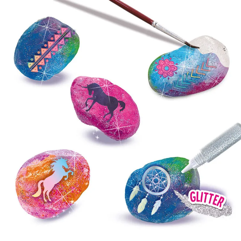 Peinture sur pierre galaxie 16pcs - 5+-2