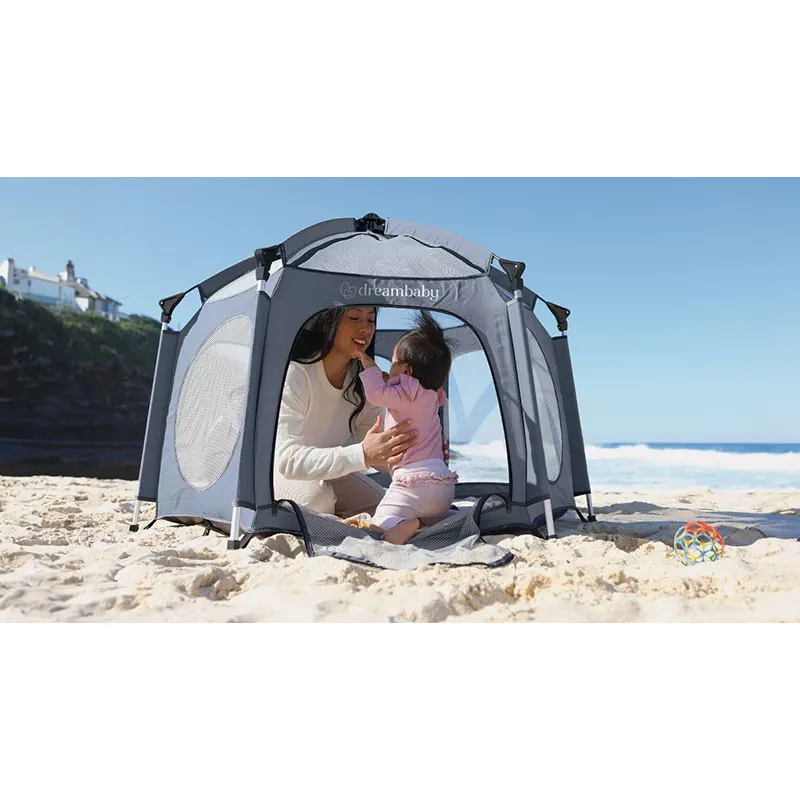 Parc Pop-up Bleu/Gris - 0m+-4