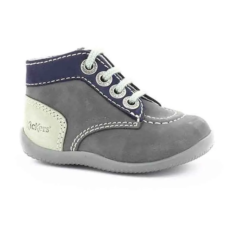 Bottillons Bonbon - Gris/Marine-0