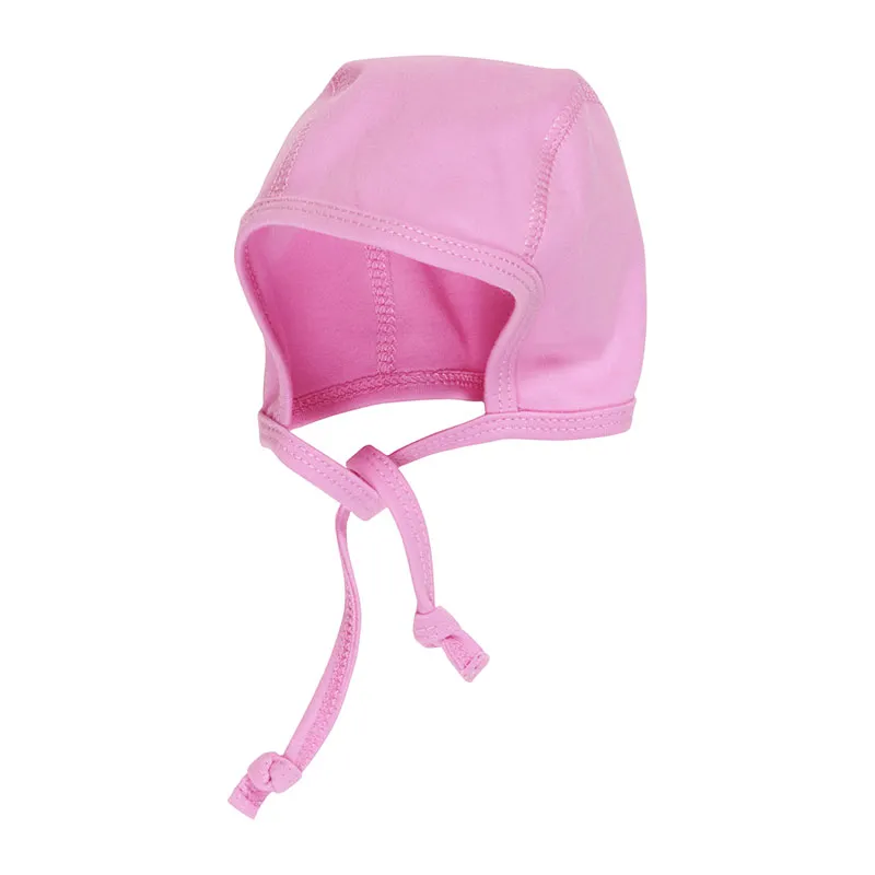 Bonnet coton Bébé Basic - Rose-0