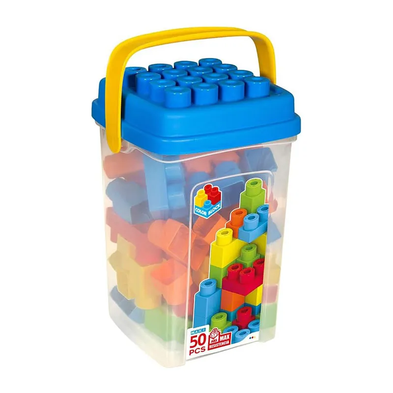 Cubes à empiler 50pcs Maxi Color Block - 18m+-0