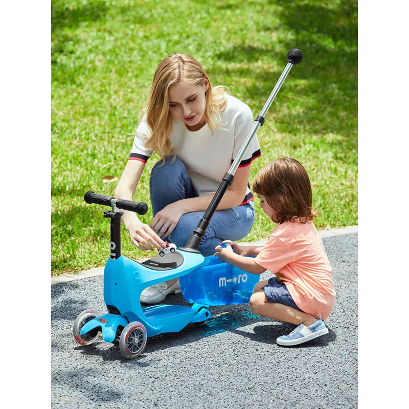 Trottinette évolutive mini2go Deluxe+ Bleu -  12m+-8
