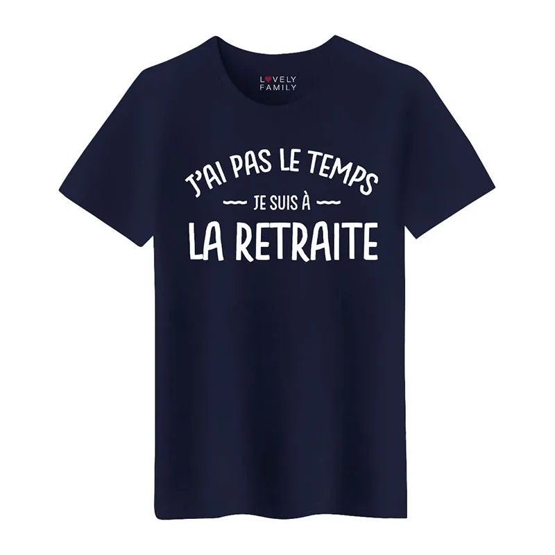 T-shirt Homme Je suis à la retraite BIO - Navy-0