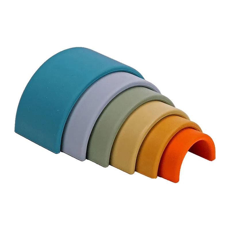 Jouet Silicone Petit arc-en-ciel Nature - 0m+-0