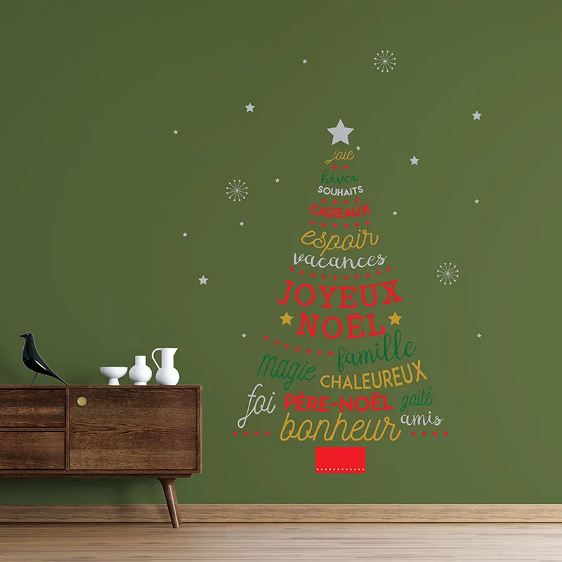Stickers - Sapin Joyeux Noël & citation-3