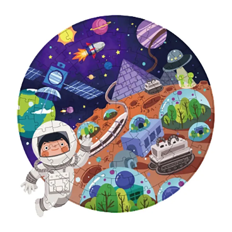 Puzzle circulaire Mars City 102pcs - 36m+-8