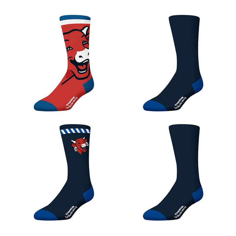 4 paires de Chaussettes Homme La Vache qui Rit - Bleu/Rouge-0
