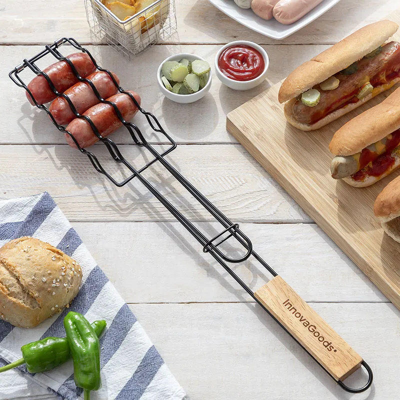 Grille de Barbecue pour Saucisses - 51x8x4cm-2