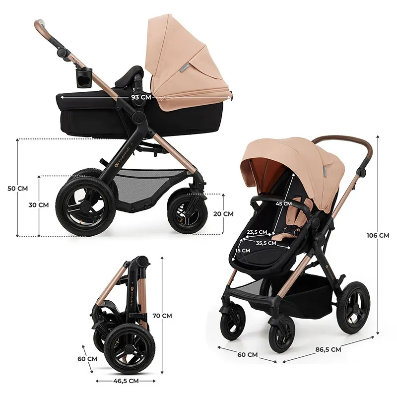 Poussette Moov 2 Air 4en1 Beige rosé - 0m+-14