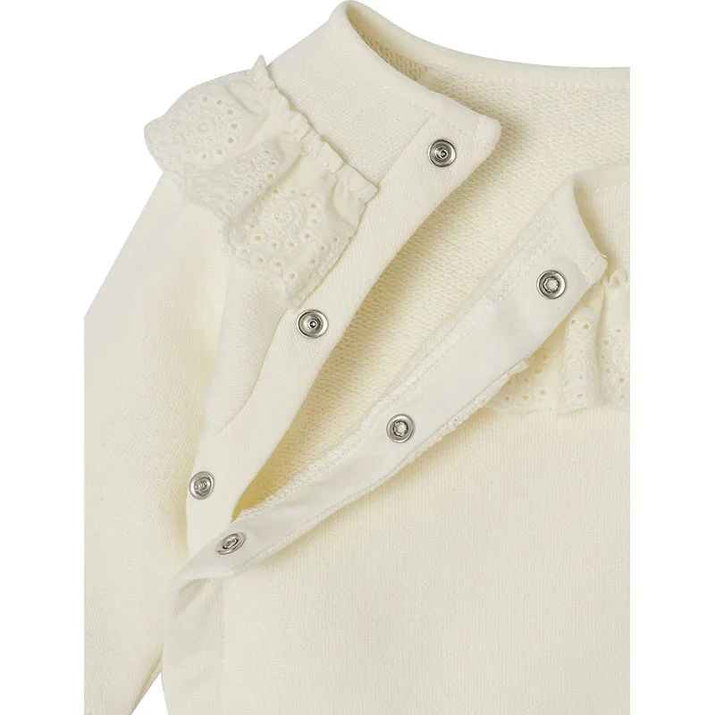 Sweat molleton broderie - Écru-3