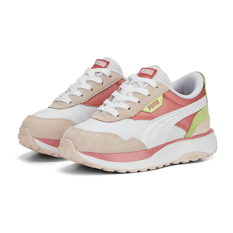 Baskets Fille Cruise Rider Peony - Rose/Blanc/Jaune fluo - PUMA-0