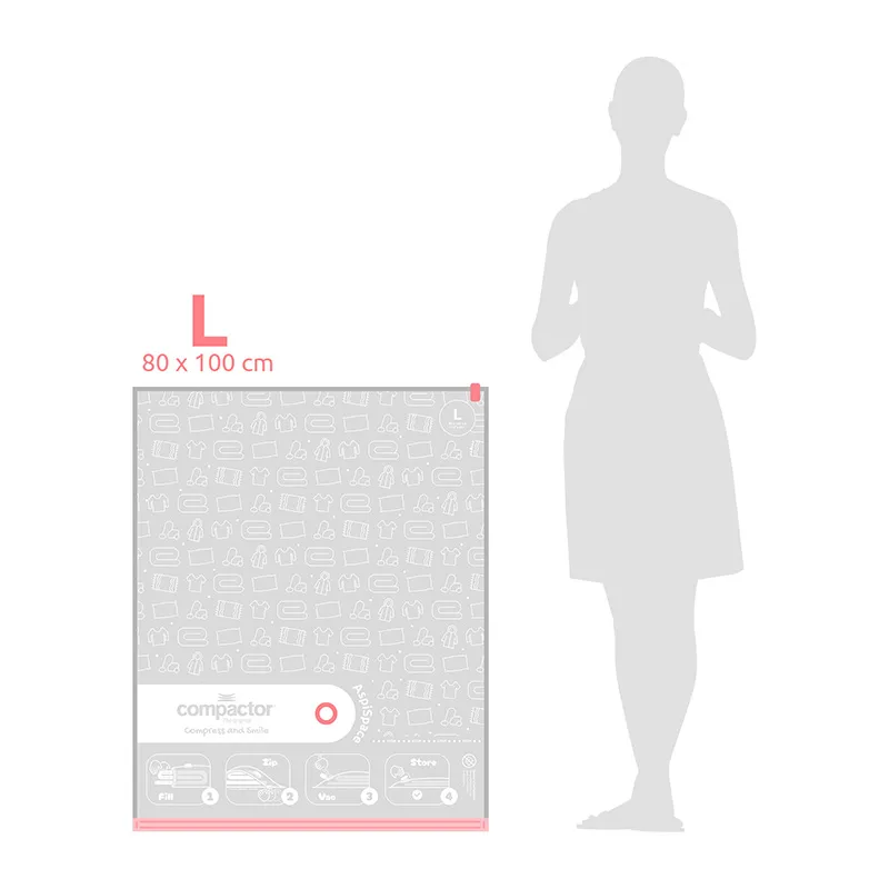 2 Housses de rangement sous vide Aspispace - 80x100cm-2