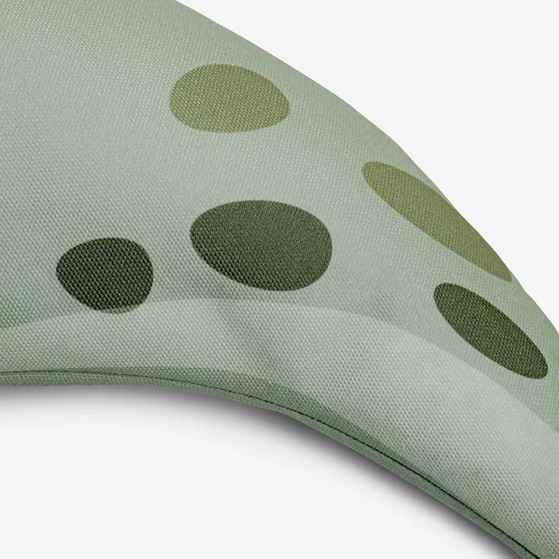 2 Poufs Tortue Vert/Gris - 120x80x20cm-3