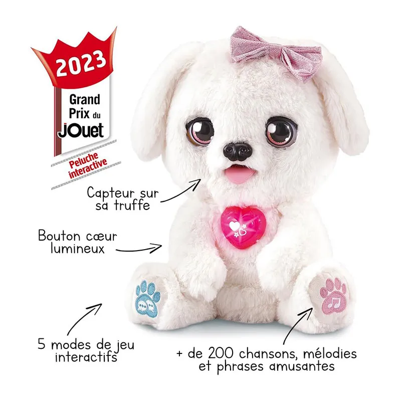 Peluche interactive KissKiss, Mon toutou bisous - 36m+-1