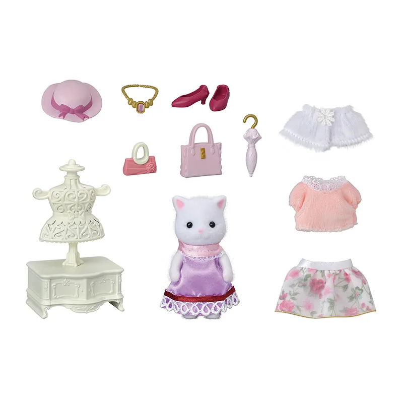 Valisette de mode Grande soeur chat persan - 11pcs-0