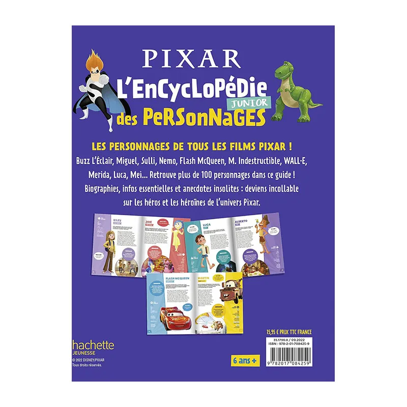 L'encyclopédie junior des personnages Pixar - 6+-1