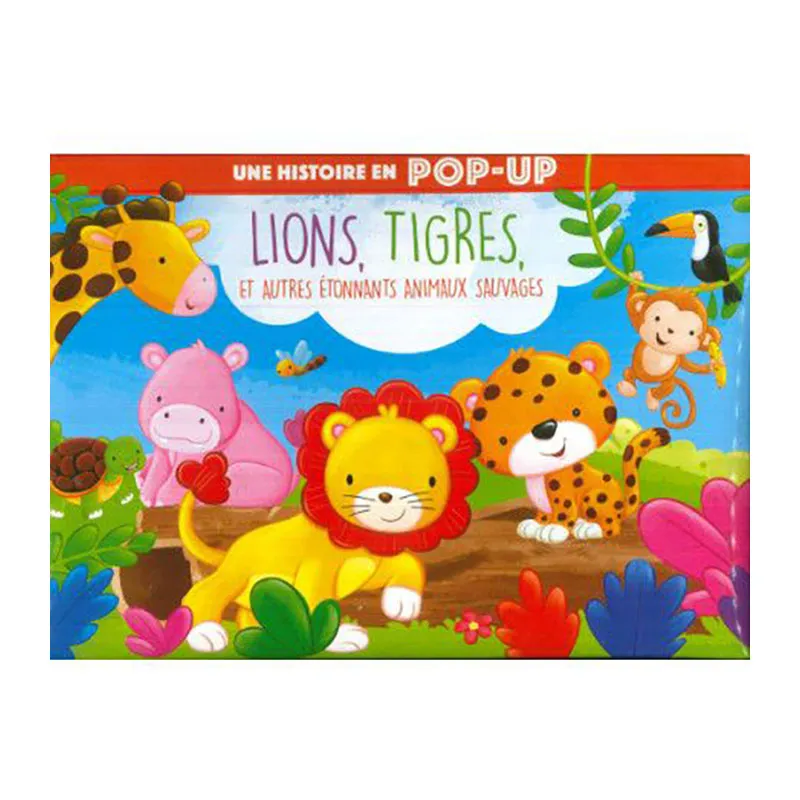 Livre Pop Up Lions, tigres & autres étonnants animaux - 36m+-0