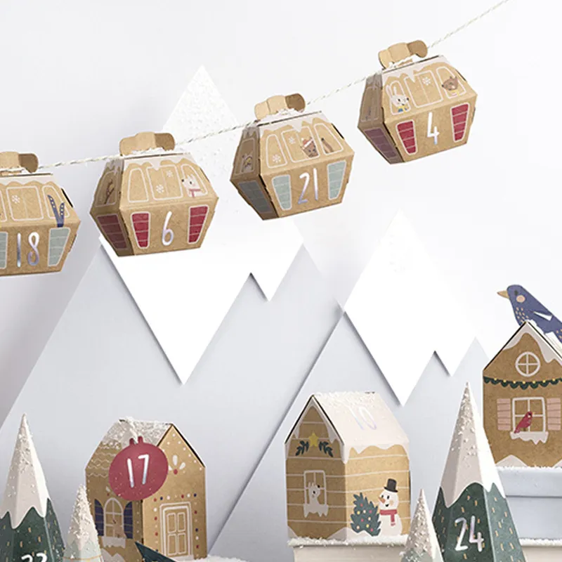 Calendrier de l'avent Village dans la neige - 113pcs-6