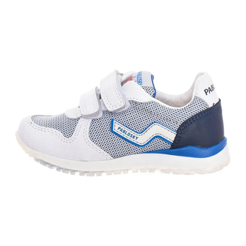 Baskets scratch Damier - Blanc/Bleu-1