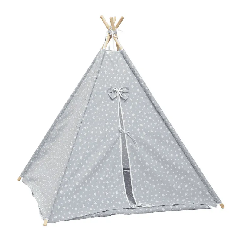 Tipi Étoile Gris - 110x140cm-2