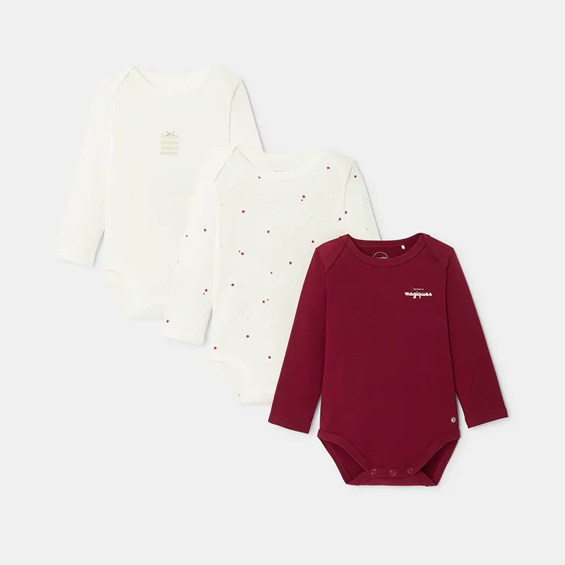 Body ML Mixte - Rouge cerise-0
